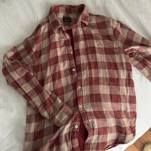 Brixton red plaid button-up!